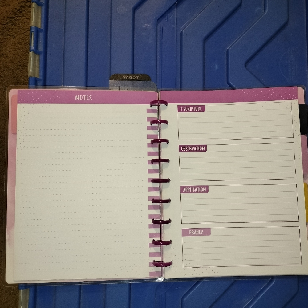 Floral Spiral PRAYER JOURNAL with Inspirational Quote - Picture 6 of 14